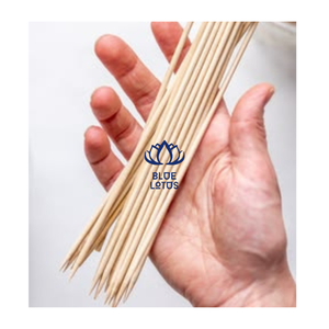 Brochettes en bambou naturel de qualité supérieure, résistantes à la chaleur, solides, jetables, pour poulet, bœuf, fruits de mer, barbecue, kebab, écologiques, pour la restauration - Product Image 1