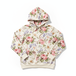 Sweat à capuche respirant pour homme en molleton 100 % polyester, motif floral, style streetwear, collection Printemps Essentiels, haute qualité - Product Image 2