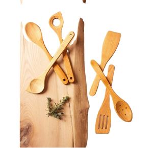 Juego de cucharas de madera hechas a mano de primera calidad para utensilios de cocina Hecho EN LA India con cuchara en una olla para cocinar - Product Image 3