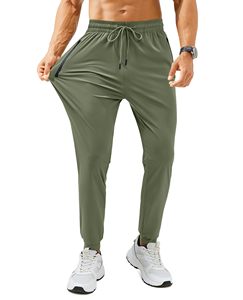 Custom Athletic Sweatpants <b>Men</b>’s Quick Dry Running <b>Jogger</b> Pants Loose Fit Outdoor Sportswear Elastic Waist Zipper Pocket Workout - Product Image 1
