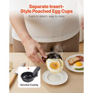Padella Antiaderente in Acciaio Inox per Uova Sode con 4 Scomparti Rimovibili - Product Image 5