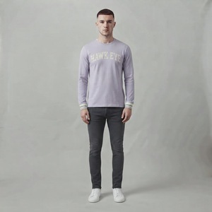 Camisetas de Hombre de Alta Calidad, 100% Poliéster, Tejido de Punto, Corte Regular, Manga Corta, Cuello Redondo, Teñido Frontal, Secado Rápido, 180g - Product Image 1