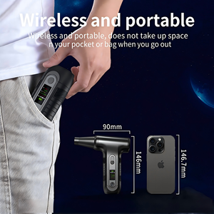 Soplador de Aire Eléctrico de Velocidad Ajustable, Batería Recargable de 2000 mAh, Potente Herramienta de Eliminación de Polvo para el Hogar - Product Image 4