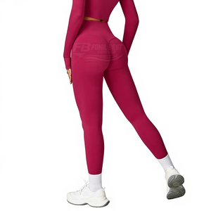 Pantalones de fitness de talla grande, ajustados, de cintura alta, transpirables, de secado rápido, con diseño a cuadros, para correr descalzo, tipo leggings de yoga. - Product Image 3