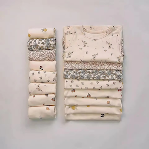 European Full Cotton Children's Home Clothes Printed Kids 2pcs Suit Thermal Underwear Baby Long Sleeved Pajamas Set - Product Image 2