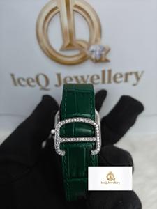 Montre-bracelet carrée Moissanite Iced Out Hip Hop, montre-bracelet tendance avec pierres étincelantes VVS, montre-bracelet Moissanite Diamant Hip Hop Bling - Product Image 5