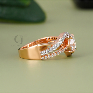 Rudakiya Brothers 14K Solid White Gold Classic <b>Cushion</b> Cut Lab Grown Diamond Engagement <b>Ring</b> 1.51 CT VVS Clarity Split Shank - Product Image 3