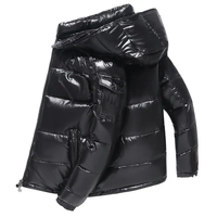 Veste matelassée à capuche pour homme de qualité supérieure, manteau d'hiver chaud longueur genou, imperméable, rembourré, coupe-vent, parka matelassée