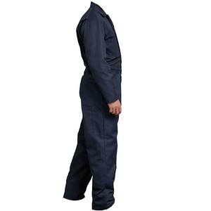 Combinaison de travail bleu marine pour homme avec bandes réfléchissantes, en coton, uniforme de sécurité - Product Image 6