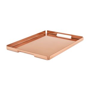 Bandeja Rectangular de Latón Resistente con Acabado Dorado Liso para Presentaciones de Lujo en el Hogar y Eventos, Decoración para Hogar, Hotel y Restaurante - Product Image 2