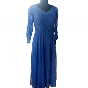 ชุดเดรสยาวปักลายสำหรับผู้หญิงขนาดพิเศษชุดเดรสแม่ของเจ้าสาวพร้อมแขนเสื้อ - Product Image 2