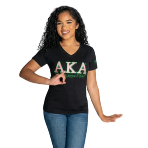 T-shirt en coton brodé pour femme avec motif grec de qualité supérieure et détail de manche 1908 – Vêtement décontracté et tendance - Product Image 2