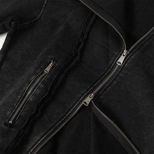 เสื้อฮู้ดดี้แบรนด์อเมริกันแนวสตรีทแฟชั่นสำหรับผู้ชาย ดีไซน์แบบ Deconstructed พร้อมฮู้ดรูปทรงแปลกตา - Product Image 5