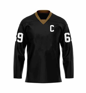 Maillot de hockey sur glace personnalisable à manches longues, séchage rapide, pour entraînement sportif, avec impression par sublimation du logo de l'équipe, vierge, au meilleur prix - Product Image 1