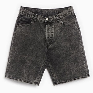 Pantalon streetwear homme personnalisé avec logo imprimé, respirant, coupe droite, taille mi-haute, braguette boutonnée, délavage à la pierre et à l'acide, idéal pour l'été - Product Image 4