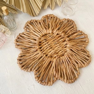 KV NATURAL HOME Set de table en jacinthe d'eau, style bohème, fait main, écologique, tressé, forme irrégulière, diamètre 30-40 cm - Product Image 4