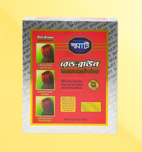 Polvo de Henna Herbal Rojo Marrón de Grado Premium SMART para el Cabello, Henna Árabe Sin Amoníaco, Cubre las Canas, Semipermanente, Exportación GCC - Product Image 4