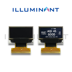 Écran PMOLED FPC de 0,83 pouce, éclairage monochrome bleu/blanc, 96x39, 23,8x16,2x1,2, 8 bits, 68XX/80XX, parallèle 4 fils, SPI I2C - Product Image 1