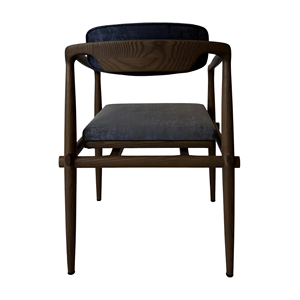 เก้าอี้ทานข้าวไม้เนื้อแข็งทันสมัยพร้อมเบาะนุ่มและพนักพิงโค้งสำหรับตกแต่งภายในบ้านและร้านอาหาร - Product Image 4