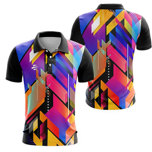 Sublimation sur tissu 100% coton pour chemise homme, légère, respirante, confortable, vêtement décontracté - Product Image 1