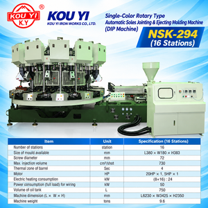 Máquina de Moldeo por Inyección y Unión de Suelas Automática de Tipo Rotatorio de un Solo Color y 12 Estaciones - Product Image 6