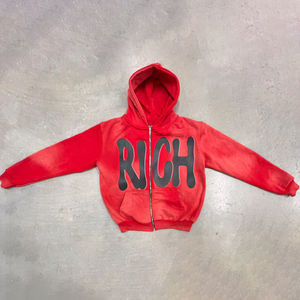 Fabricante de Sudaderas con Cremallera Personalizadas OEM, Sudadera con Cremallera Delantera de Poliéster/Algodón para Hombre, de Alta Calidad y Corte Regular - Product Image 1