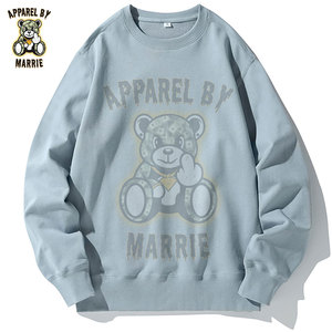 Sudaderas Extra Grandes de Primera Calidad con Cuello Redondo para Hombre, 100% Algodón Felpa, Ropa OEM, Impresión de Logotipo Personalizada, Sudadera Informal para Hombre de Gran Peso - Product Image 1