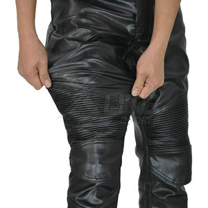 Pantalon de moto en cuir de qualité supérieure, confortable, respirant et durable, avec design de sécurité et finition soignée, pour la vente en gros. - Product Image 6