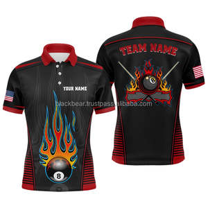เสื้อโปโลสำหรับทีมสระว่ายน้ำของผู้ชายเสื้อ PBJ-0007เสื้อโปโลแบบมืออาชีพสำหรับ3D พิมพ์ซับลิเมชัน - Product Image 6