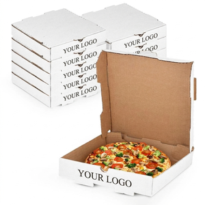 Caja de Pizza Rectangular Ecológica, Cajas Rígidas, Impresión Flexográfica Digital, Recubrimiento UV, Logotipo Personalizado, Cartón Kraft de Grado Alimenticio - Product Image 4