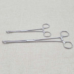 High Quality Medical Stainless Steel Straight Head Elbow <b>Sponge</b> Pliers with Teeth for Cupping Round Pliers 18/25cm Size Optional - Product Image 5