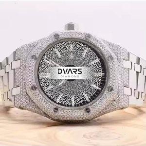 Montre-bracelet de luxe Heritage en alliage de quartz avec diamant Moissanite couleur D VVS1 et verre saphir étanche - Product Image 1