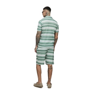 Conjunto de playa informal de verano para hombre al por mayor, camiseta de manga corta transpirable, pantalones cortos de talla grande y chándal, conjuntos de 2 piezas - Product Image 2