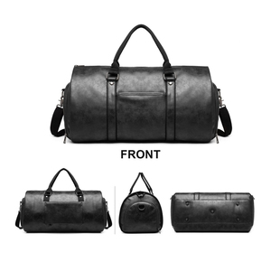 100% Cow Genuine Leather Luxury Style Portable Duffle Gym <b>Bags</b> Fitness Training Sport Durable Zipper Closure Leathers Gym <b>Bag</b> - Product Image 1