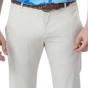 Pantalones de golf para hombre, pantalones elásticos con cintura elástica, pantalones deportivos transpirables de secado rápido, ropa de golf informal ajustada para ejercicio al aire libre - Product Image 3