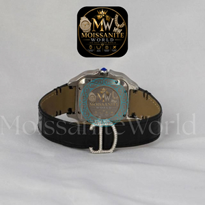 Luxury Quartz Watch Alloy Square Case Stainless Steel Sapphire <b>Crystal</b> 41mm 10 Bar <b>Water</b> Resistant Heavy Movement Buckle Clasp - Product Image 3