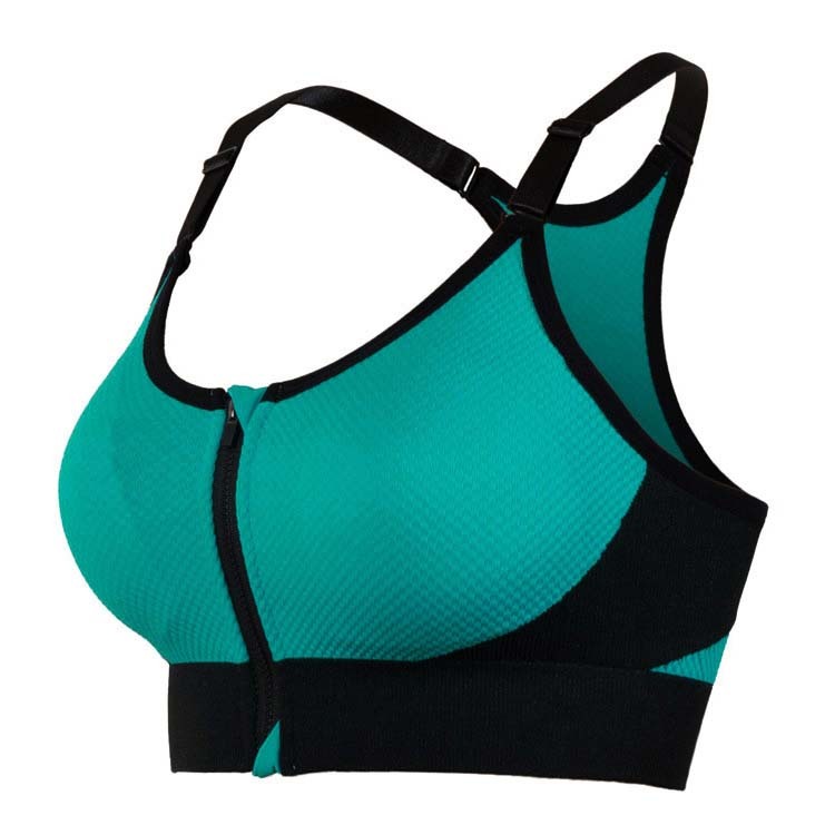 Hot Selling Breathable Wire Free Strapless Lace Button Seamless Halter Knitted Rhinestone Sports Bra Top Fitness Solid Plus Size