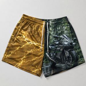 Shorts de rugby en toile de haute qualité, personnalisables avec votre logo, matériau plus épais, taille élastique, haute respirabilité, imperméables, pour hommes - Product Image 1