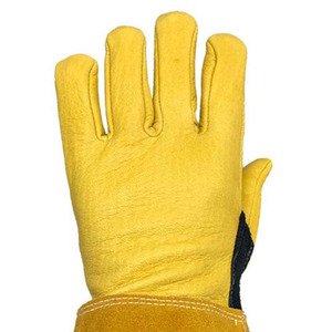 High Quality Heat Resistant Leather <b>Gloves</b> with Insulated Lining for Welding and Industrial Safety Work <b>Gloves</b> - Product Image 4