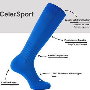 Premium Sports <b>Socks</b> American Football Style Anti Slip Breathable Stretch Fabric Athletic <b>Socks</b> For <b>Training</b> And Outdoor Use - Product Image 5