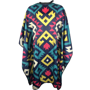 Capa de Peluquería Profesional para Salón, Capa de Barbero con Estampado Moderno, Impermeable, Ajustable en el Cuello - Product Image 6