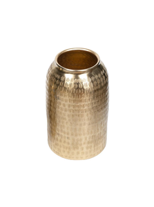 Ensemble de 2 vases en métal texturé doré |   Vases à fleurs décoratifs pour la décoration de la maison, centre de table, décoration de luxe pour la maison - Product Image 3