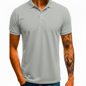 Camisa Casual de Manga Corta para Hombre, con Bolsillo y Logotipo Personalizado al por Mayor, Jersey de Spandex/Poliéster de 180g, Secado Rápido, Alta Calidad - Product Image 2