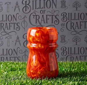 Billion of Crafts Handcrafted <b>Resin</b> <b>Epoxy</b> Round Shave Brush Handle Textured Artisan Grooming Fitting for Art & Collectible - Product Image 1
