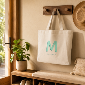 Premium Heavy Duty Natural Cotton Canvas Minimalist Tote <b>Bag</b> <b>Long</b> Shoulder Handles | Eco-Friendly Reusable Lightweight Shopping - Product Image 4