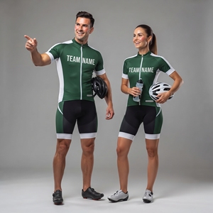 Mountain Bike Performance <b>Cycling</b> Uniform 100% Polyester Zipper Jacket Compression <b>Shorts</b> <b>Cycling</b> Suit Men <b>Women</b> - Product Image 6