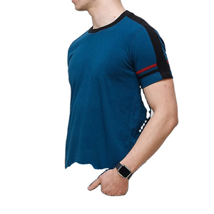 เสื้อยืดผู้ชายคอตตอน 100% แบบถัก แห้งเร็ว ระบายอากาศดี แขนสั้น สีพื้น ทรงปกติ ขายส่ง - Product Image 6