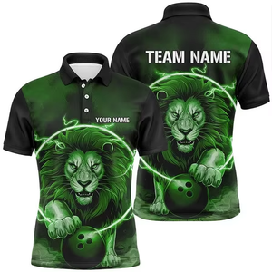 Chemises de golf personnalisées en coton 100% pour hommes, à manches courtes, imprimées par sublimation, uniformes professionnels, 180 grammes, anti-plis, avec poche - Product Image 3
