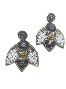 Pendientes Colgantes de Ganchillo con Cuentas de Semillas Personalizables al por Mayor, Diseño de Mariposa, Joyería Artificial Hecha a Mano Multicolor de Diseñador, en Tendencia - Product Image 3