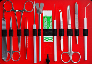Kit de dissection avancé en acier inoxydable pour étudiants en médecine et en médecine vétérinaire, 22 pièces, CE ISO, pratique de la suture, formation, OEM ODM, vente en gros - Product Image 4